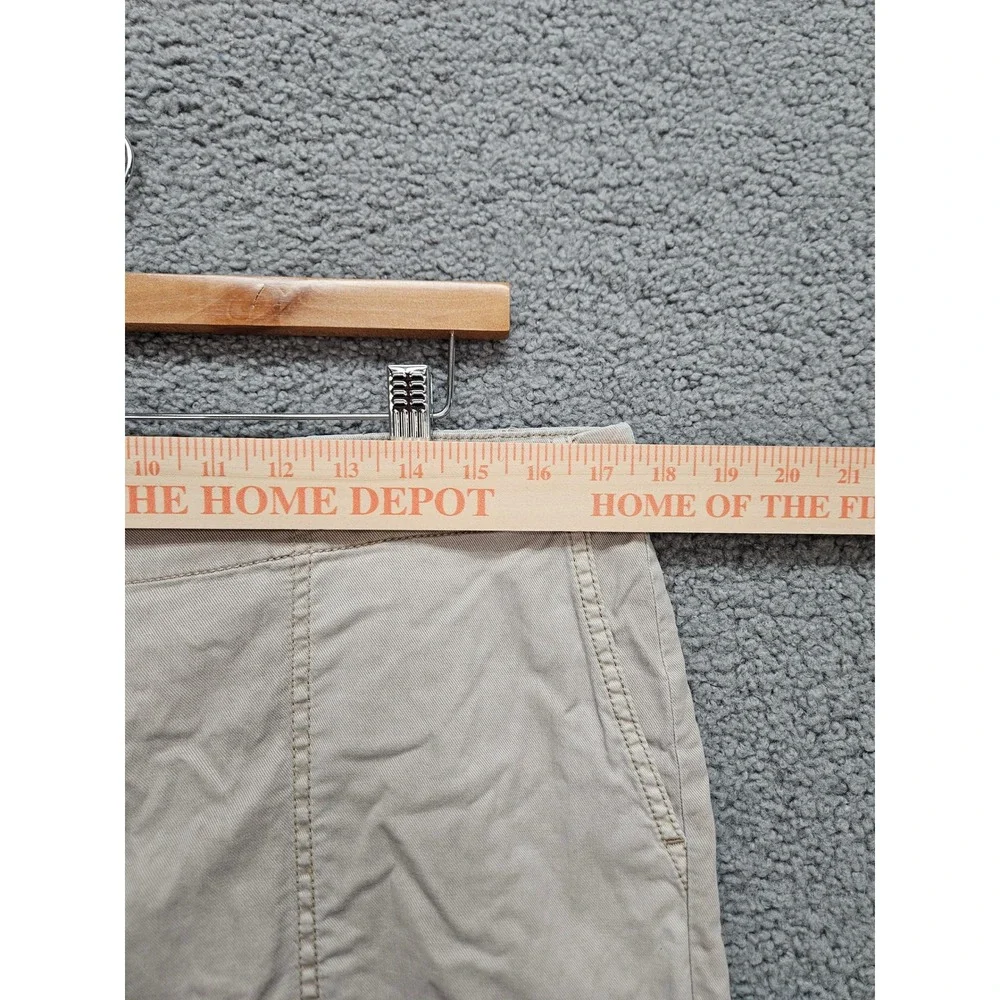 J. Jill Shorts 14 Tan Cargo Utility Tencel Cotton Blend Casual Summer